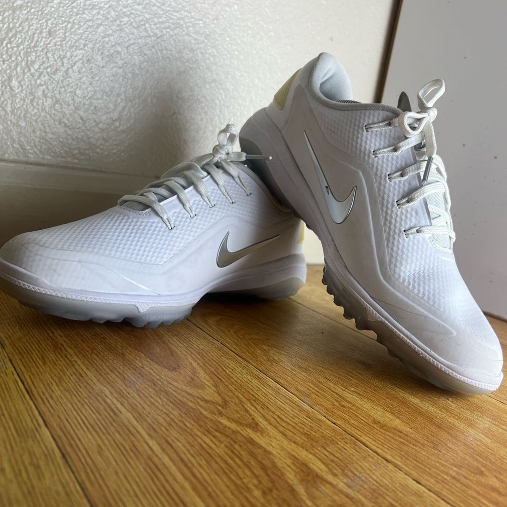 Nike React Vapor 2 Golf Shoes White Metallic Cool Grey Men's
